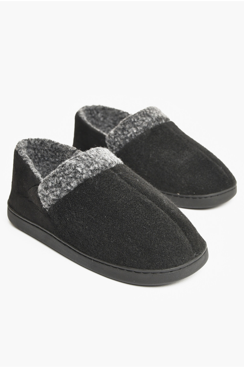 Бурки мужские на меху черного цвета Mu-9736 207459