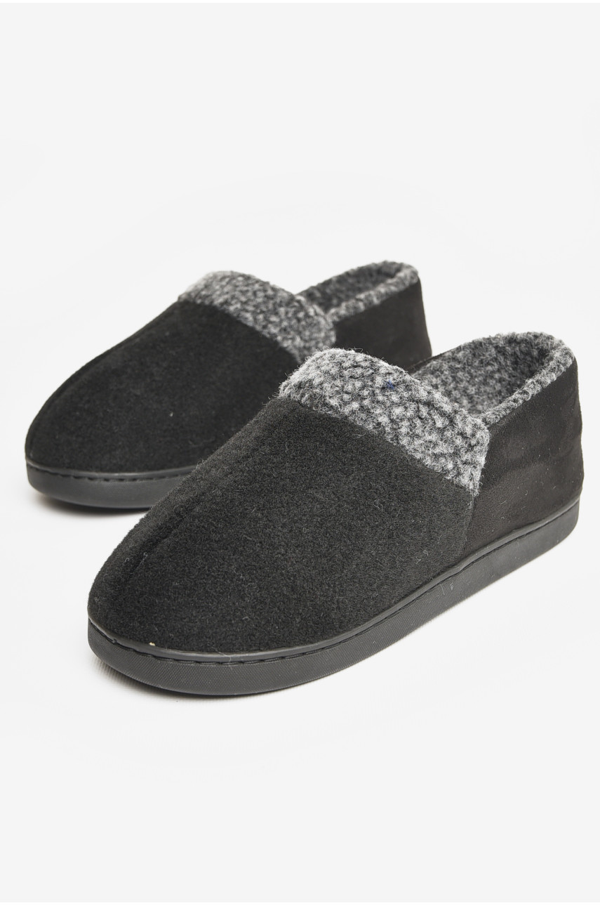 Бурки мужские на меху черного цвета Mu-9736 207459