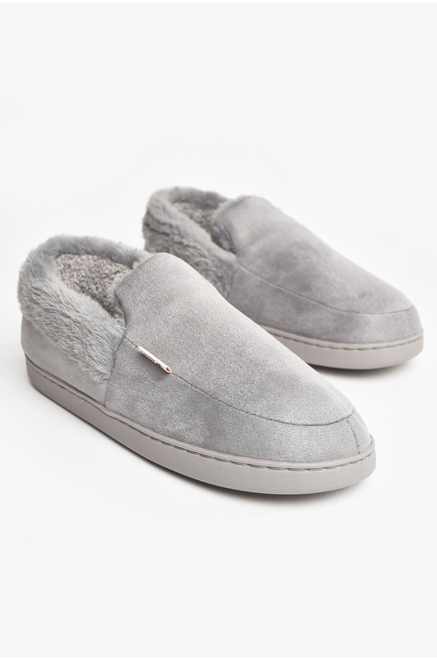 Бурки мужские на меху серого цвета Mu-9736 207460