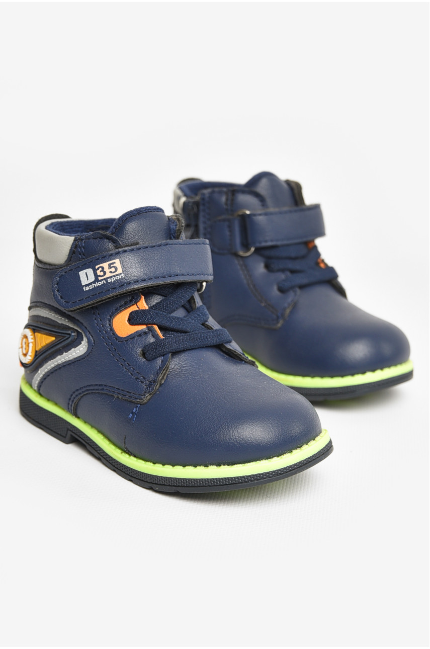 Ботинки детские демисезон синего цвета на флисе R 5852-2 207470