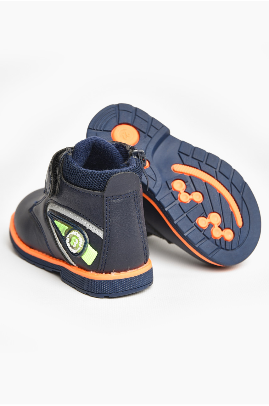 Ботинки детские демисезон темно-синего цвета на флисе R 5852-1 207471