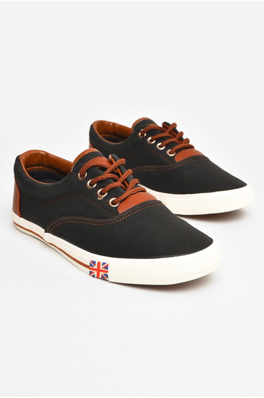 Мокасины подростковые для мальчика черного цвета z013 207477