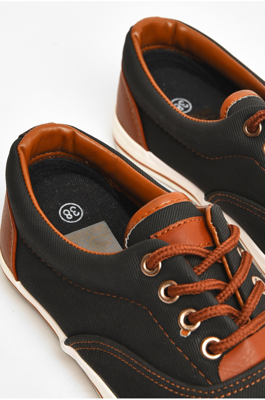 Мокасины подростковые для мальчика черного цвета z013 207477