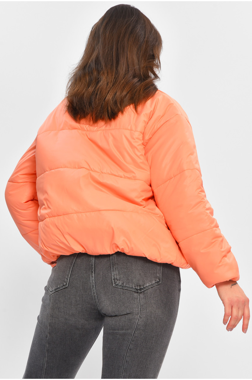 Куртка жіноча демісезонна персикового кольору 15948 207480