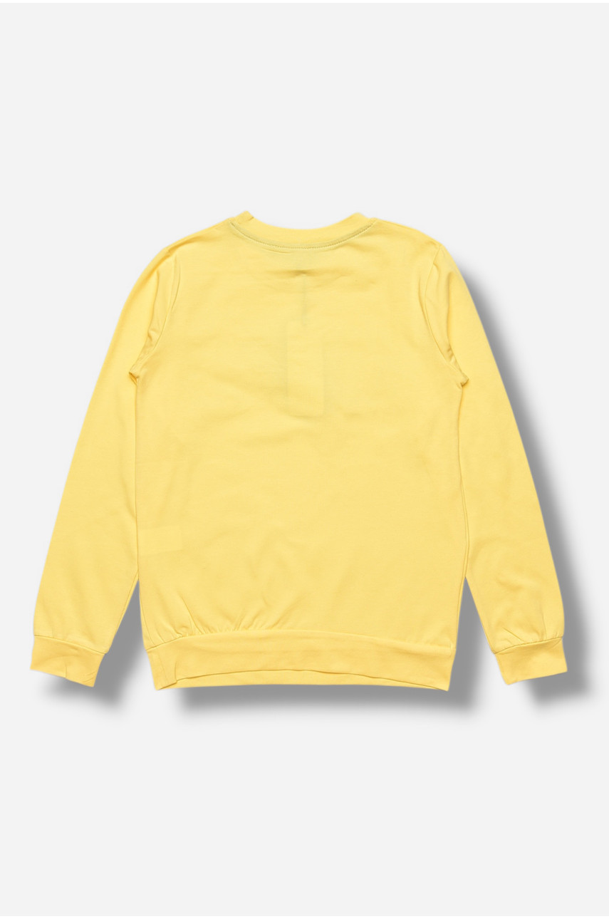 Кофта детская для мальчика желтого цвета 207481