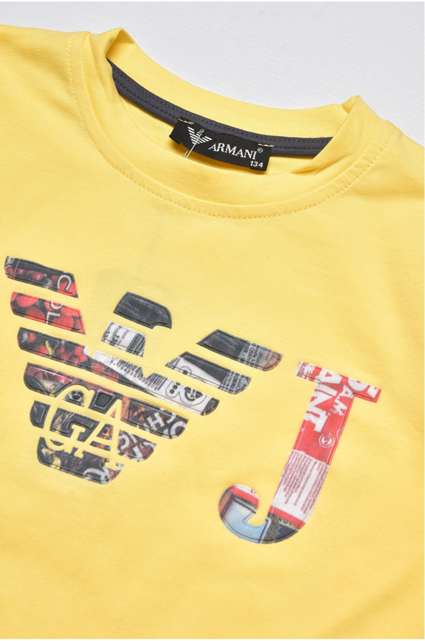 Кофта детская для мальчика желтого цвета 207481