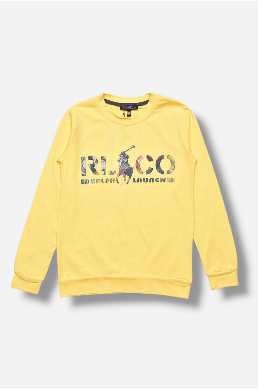 Кофта детская для мальчика желтого цвета 207483