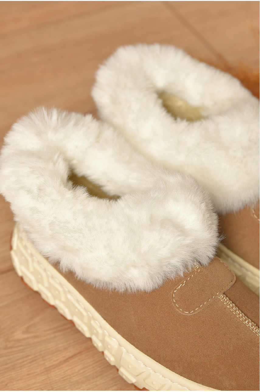 Уггі жіночі на хутрі бежевого кольору MY-16 207486