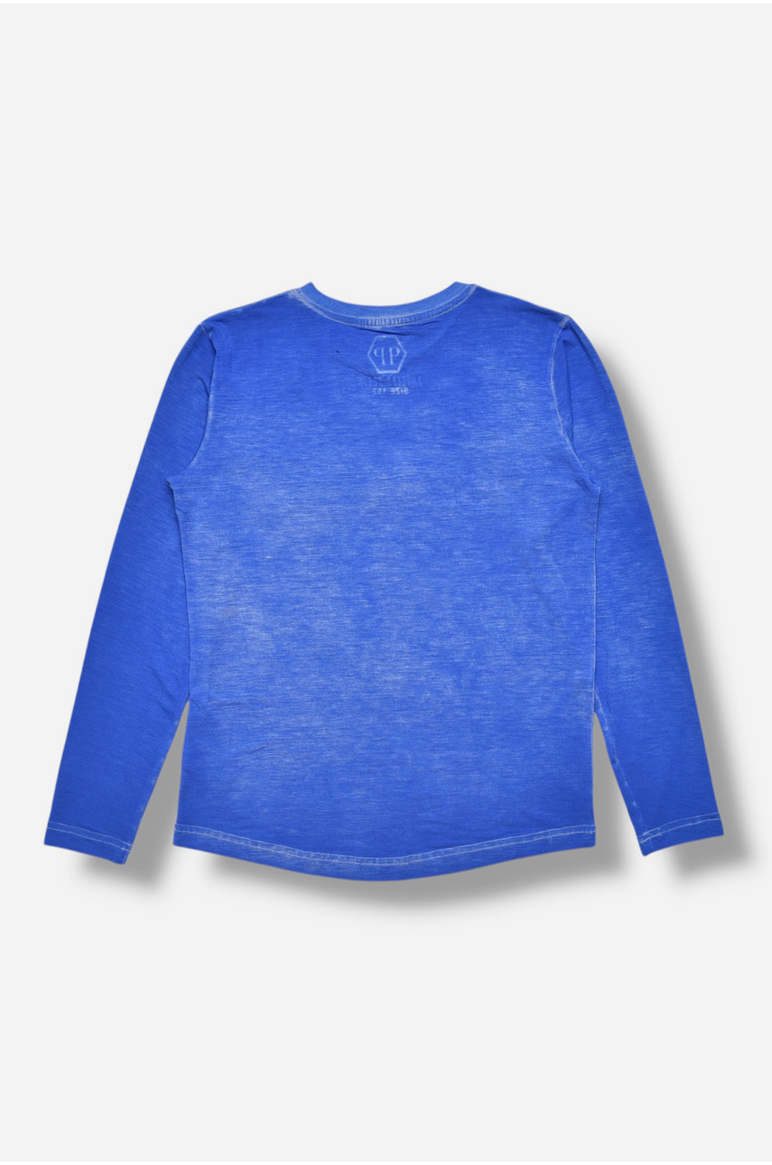 Кофта подростковая для мальчика синего цвета 88004 207487