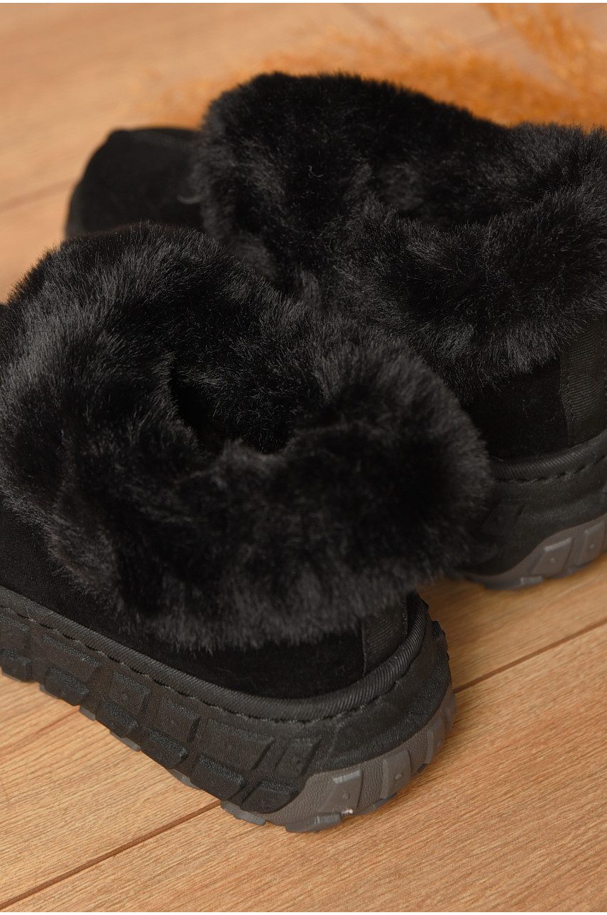 Уггі жіночі на хутрі чорного кольору MY-16 207488