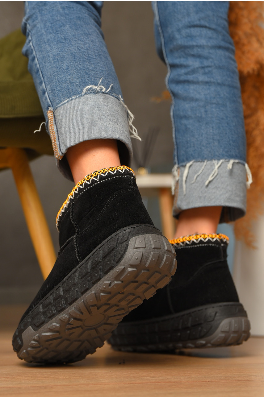 Уггі жіночі на хутрі чорного кольору MY-17 207489