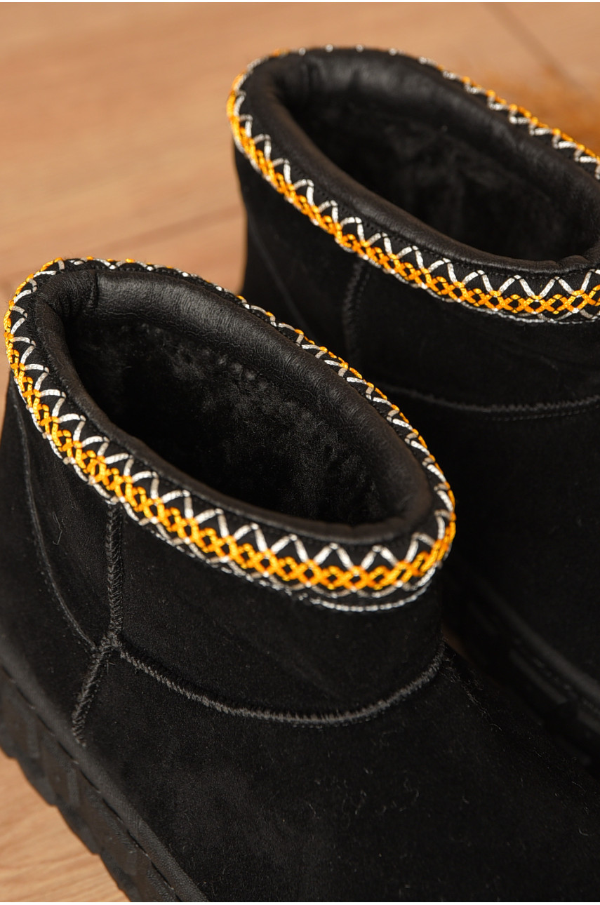 Уггі жіночі на хутрі чорного кольору MY-17 207489