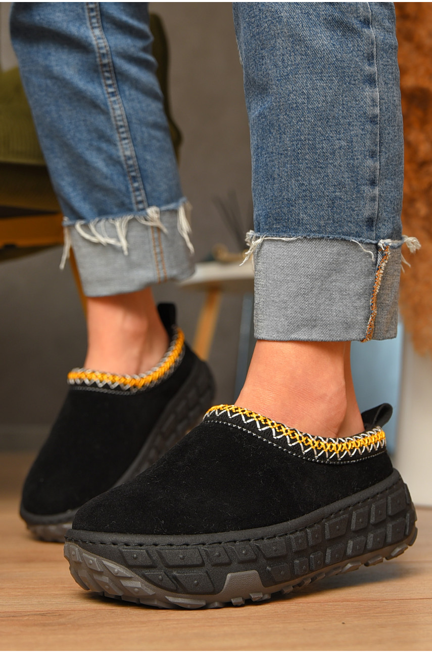 Угги женские на меху черного цвета MY-1 207491