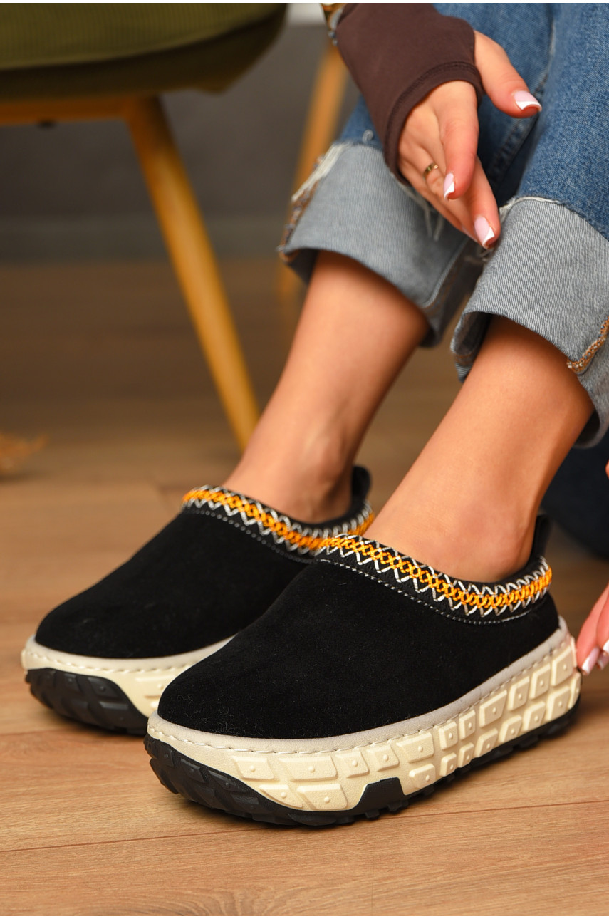 Угги женские на меху черного цвета MY-1 207492