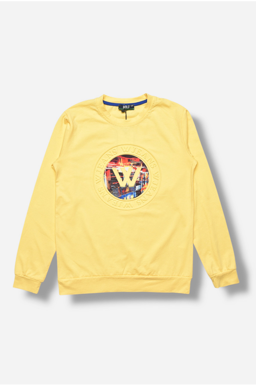 Кофта подростковая для мальчика желтого цвета 4139 207493
