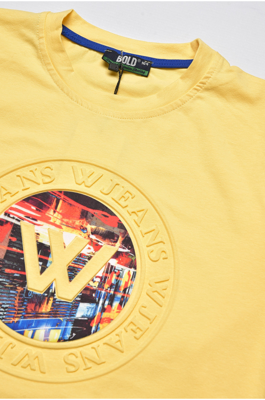 Кофта підліткова для хлопчика жовтого кольору 4139 207493