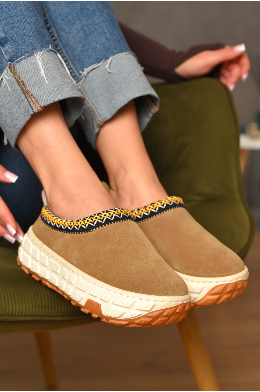 Угги женские на меху бежевого цвета MY-1 207494