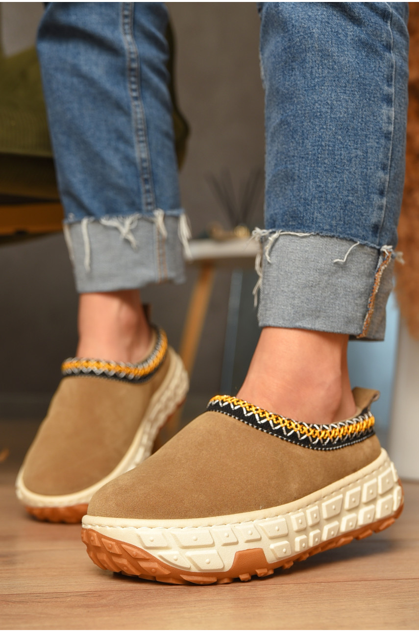 Угги женские на меху бежевого цвета MY-1 207494