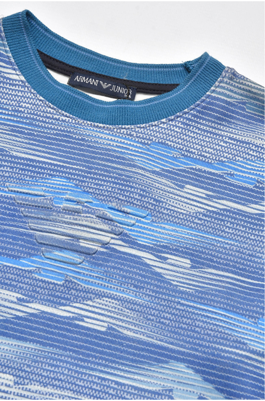 Кофта подростковая для мальчика синего цвета 207497