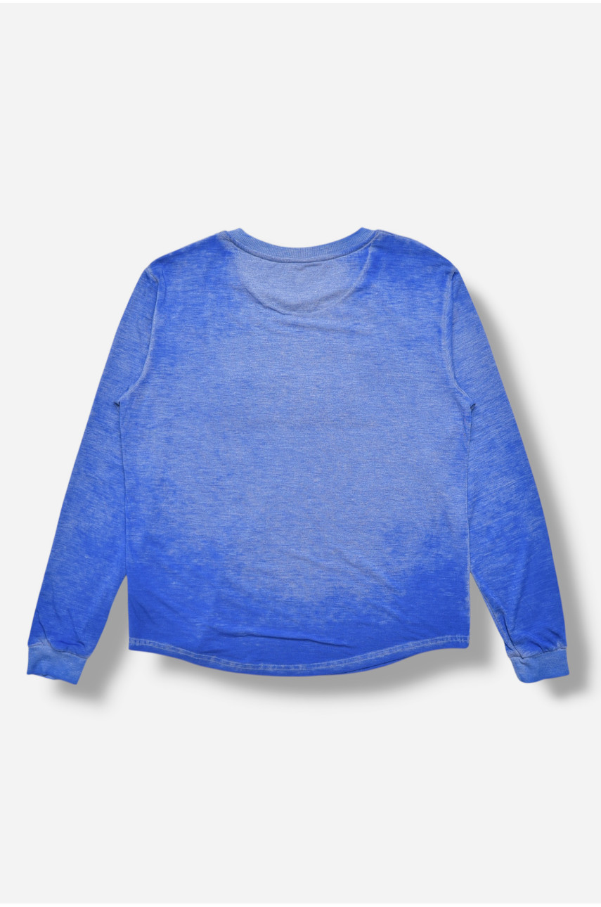 Кофта подростковая для мальчика синего цвета 88013 207498