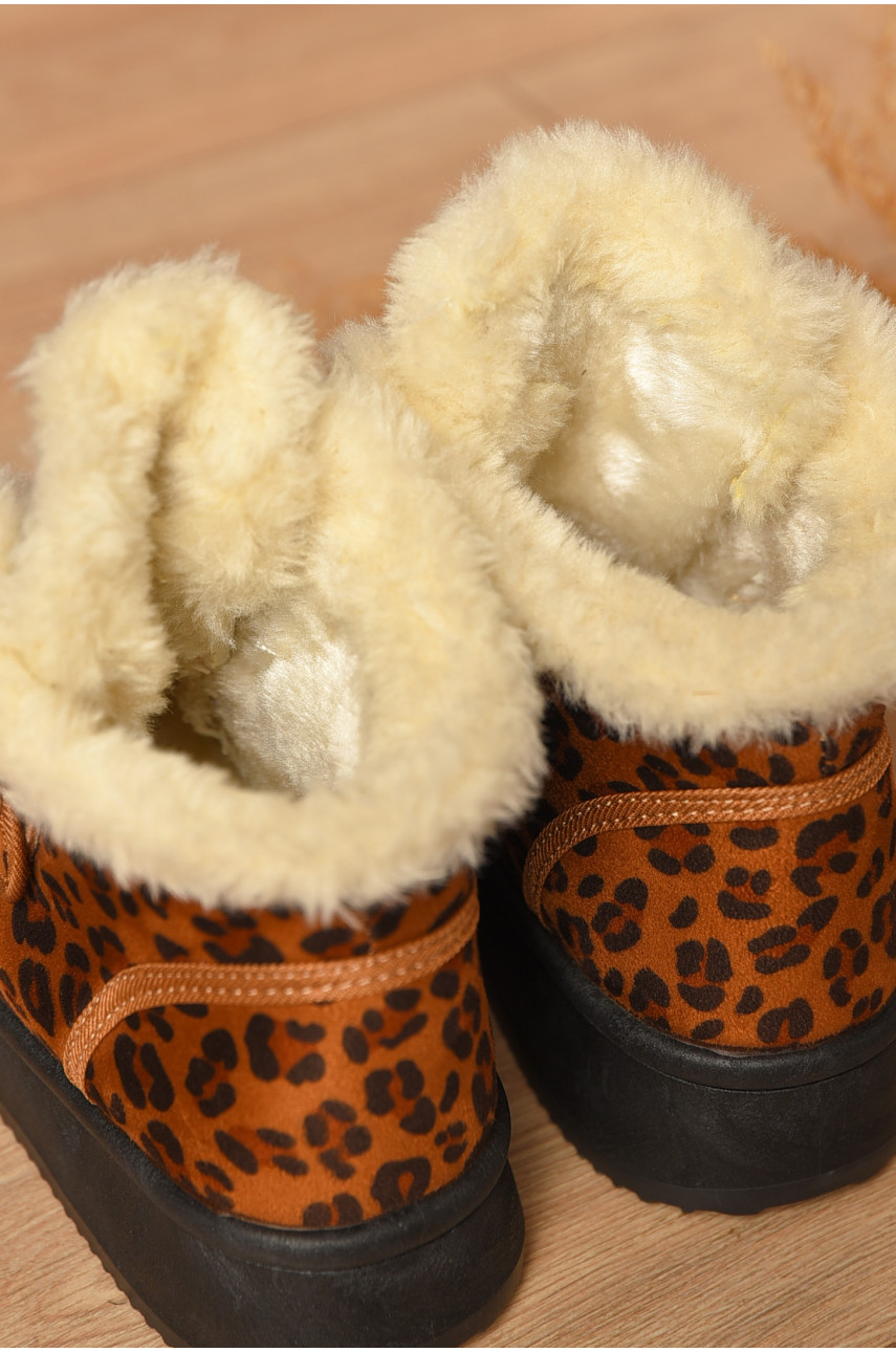 Угги женские на меху коричневого цвета HY-56 207500