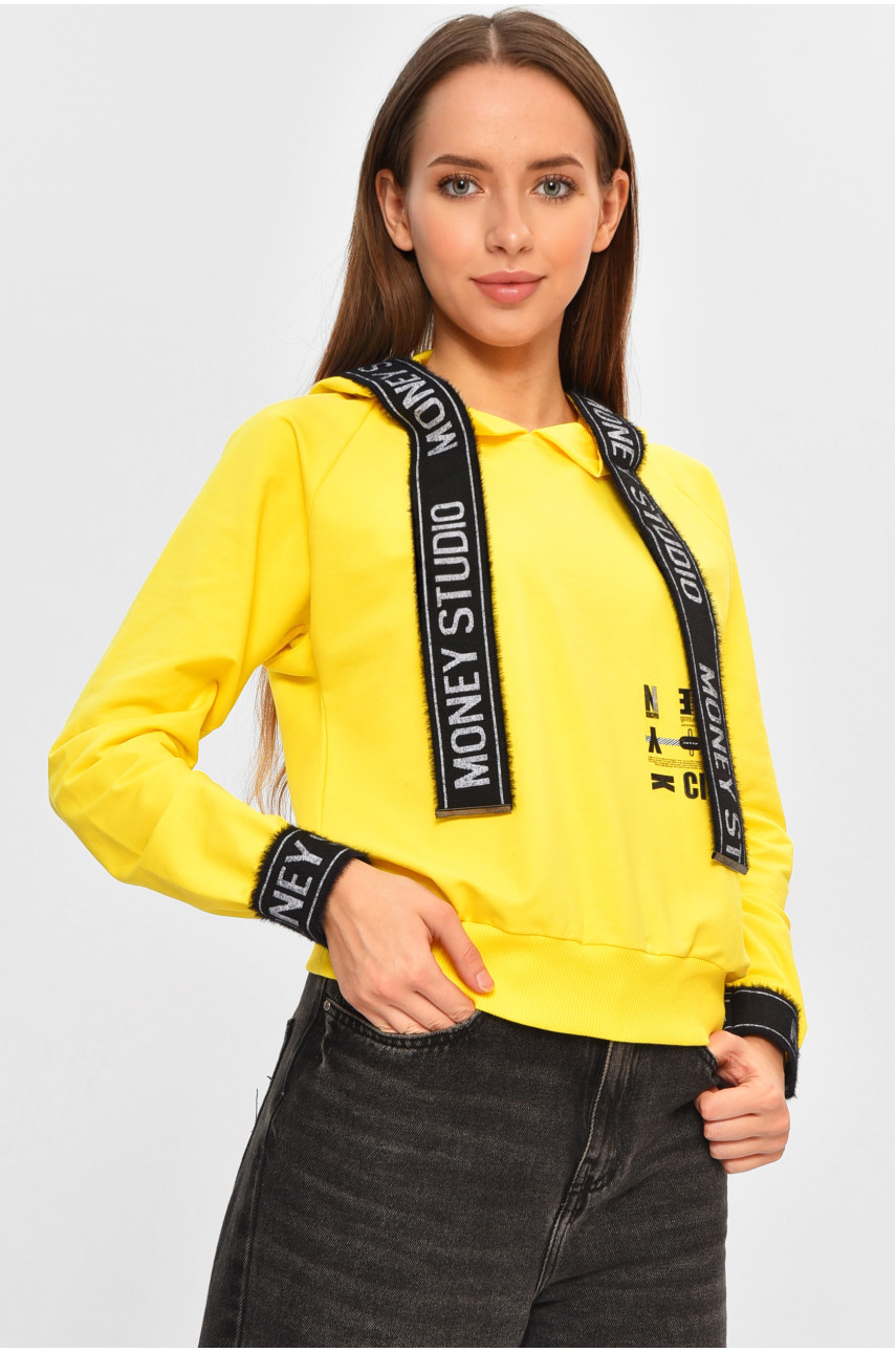 Кофта подростковая для девочки желтого цвета 6004 207504