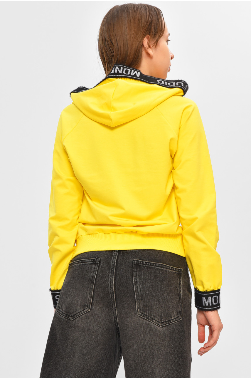 Кофта подростковая для девочки желтого цвета 6004 207504