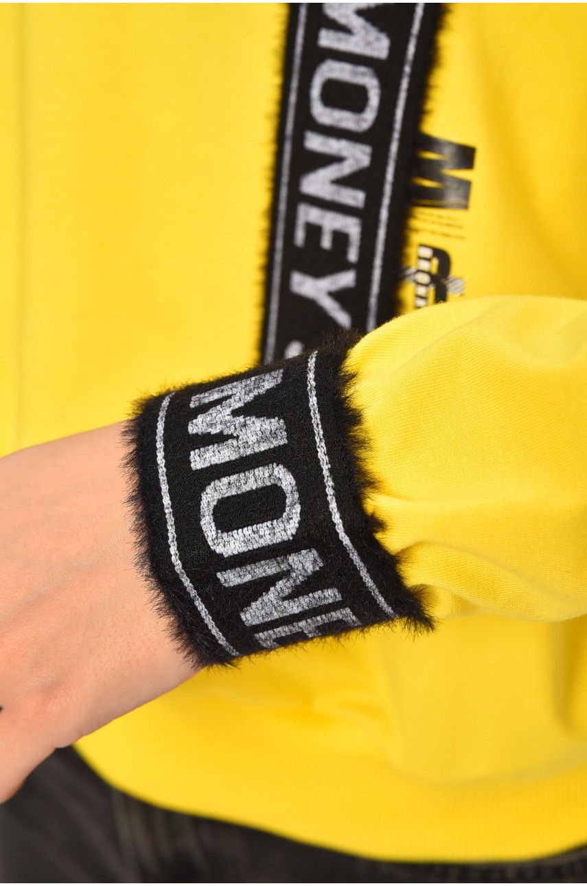 Кофта подростковая для девочки желтого цвета 6004 207504