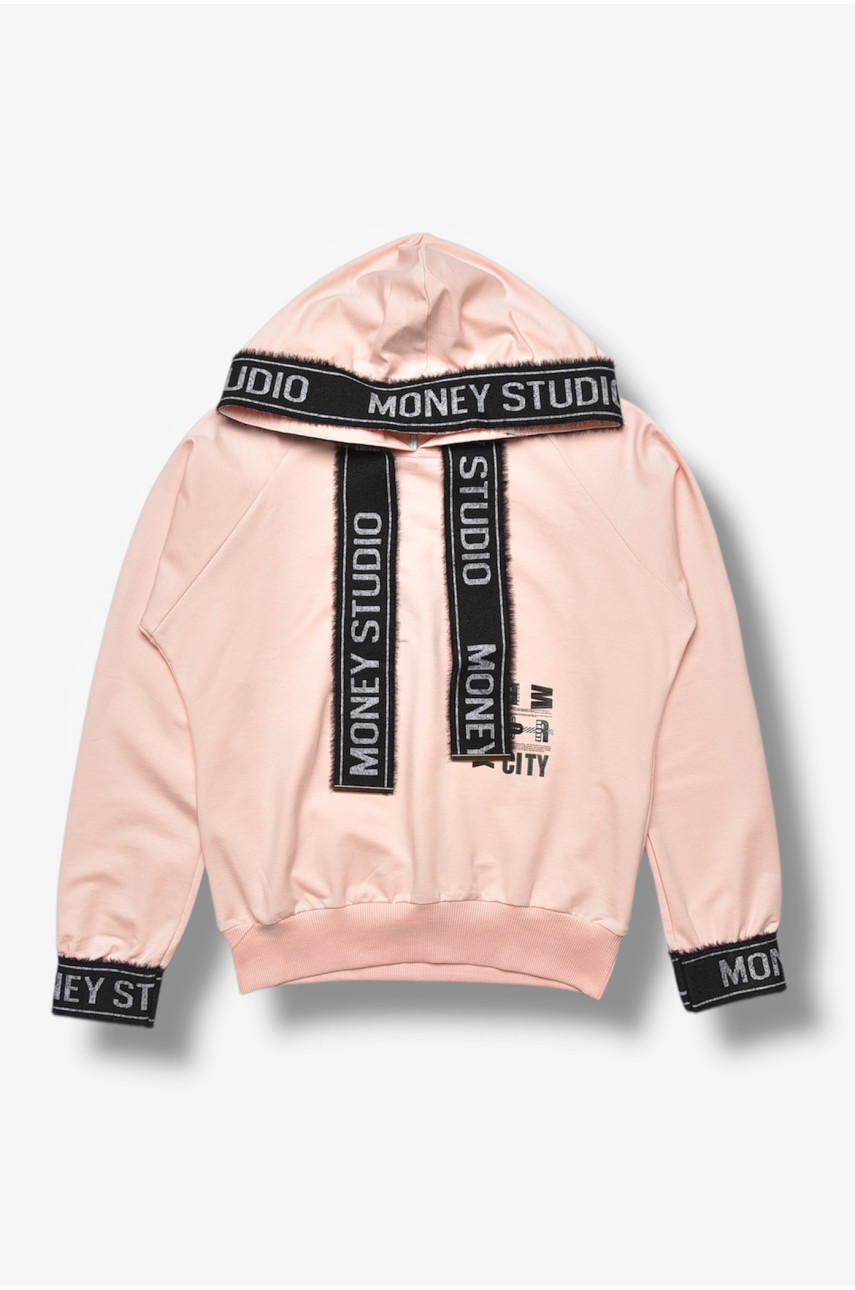 Кофта подростковая для девочки розового цвета 6004 207509