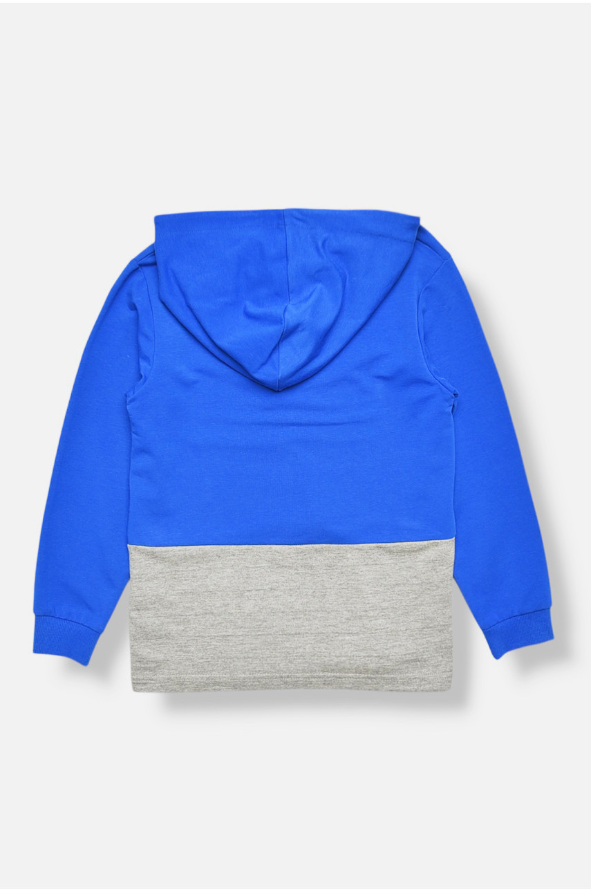 Кофта детская для мальчика синего цвета с принтом 15099 207525