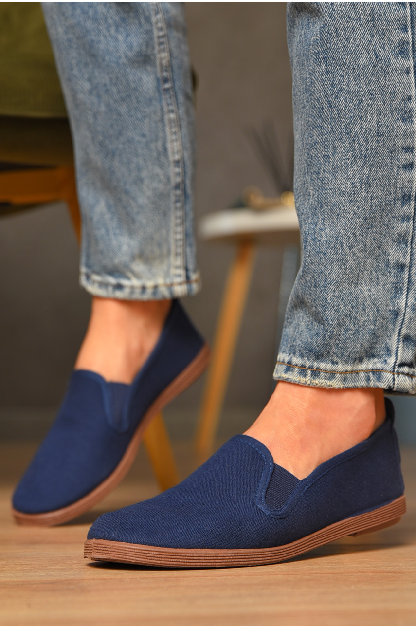 Мокасини жіночі джинсові темно-синього кольору 30201 207529