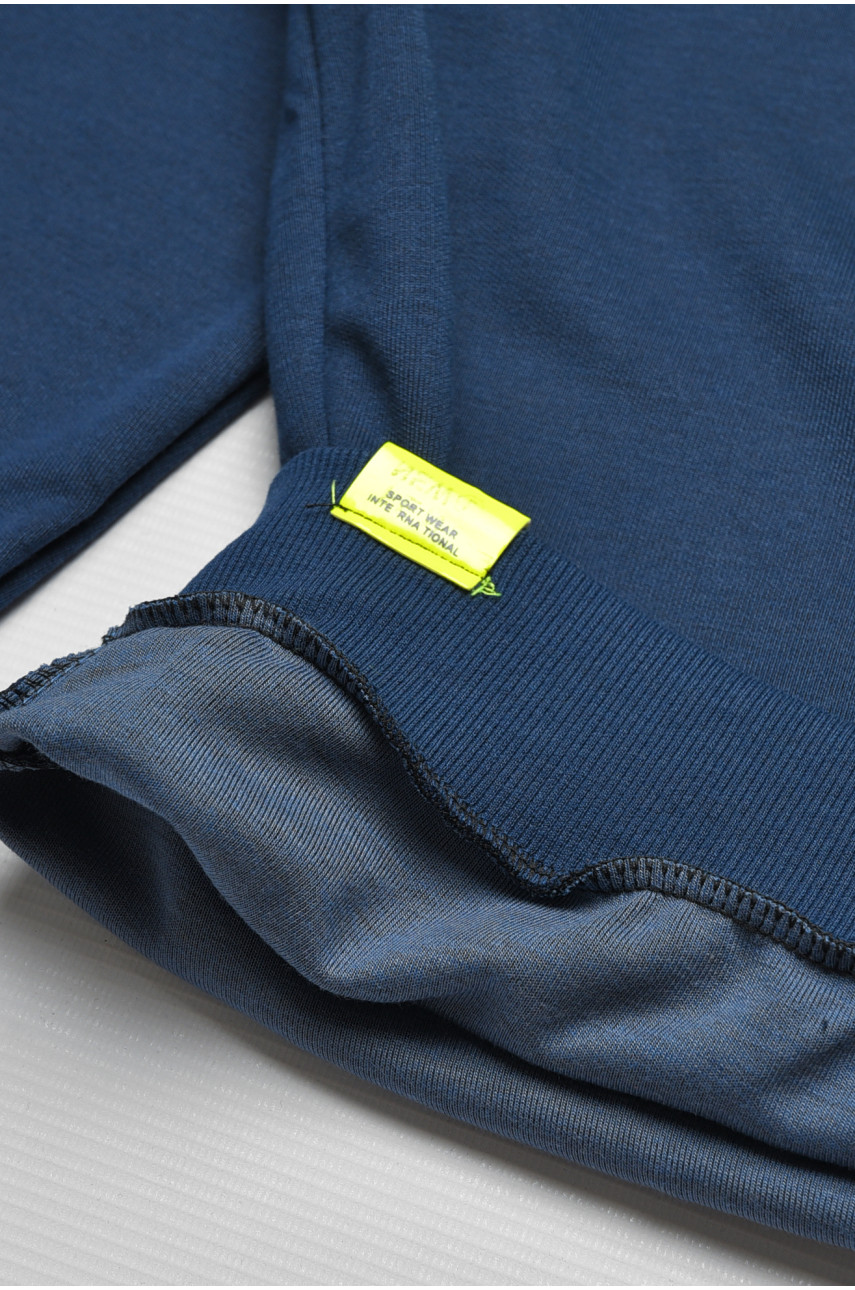 Кофта детская для мальчика синего цвета с принтом 2668 207532