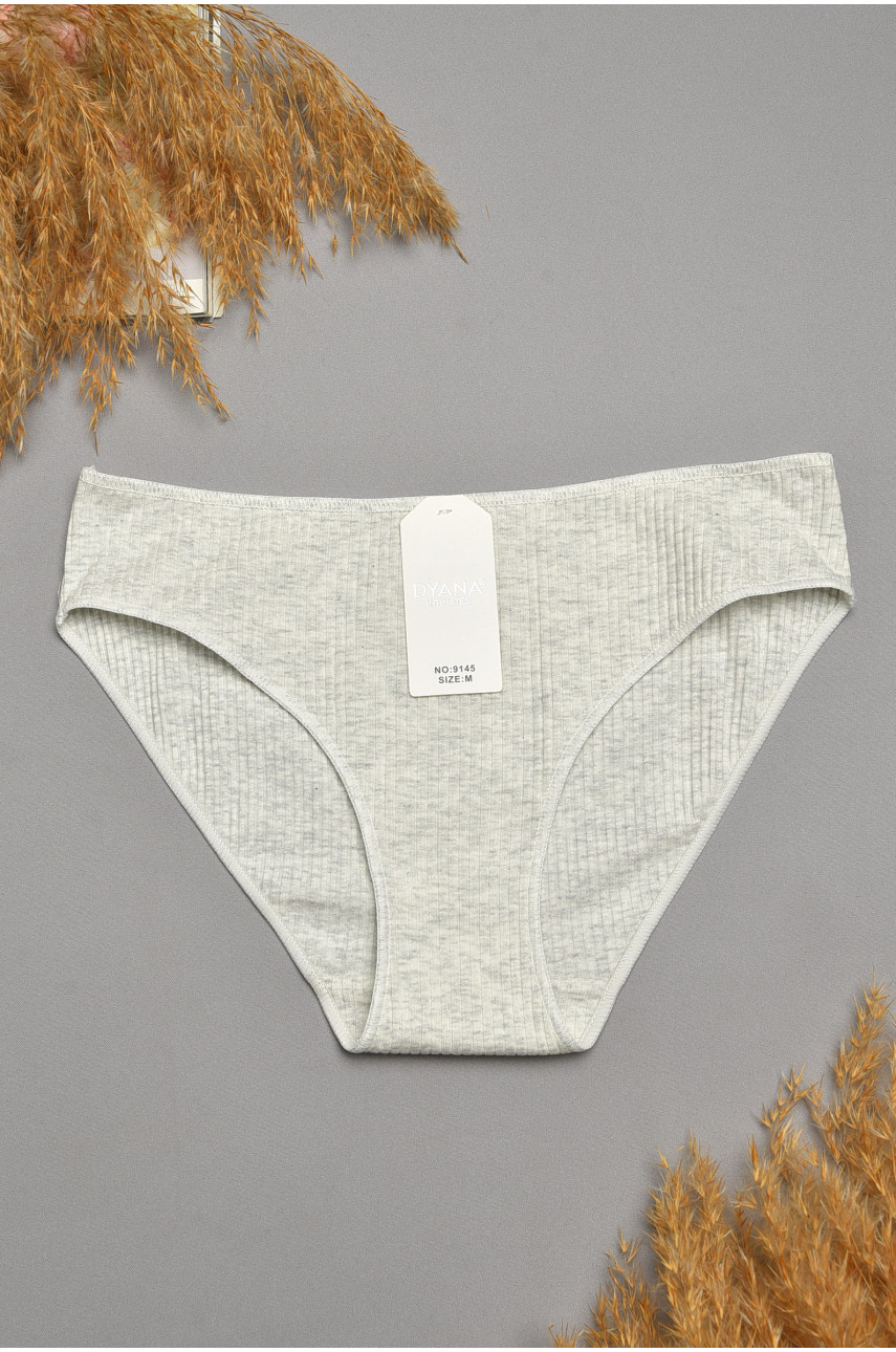 Трусы женские однотонные светло-серого цвета 9145 207533