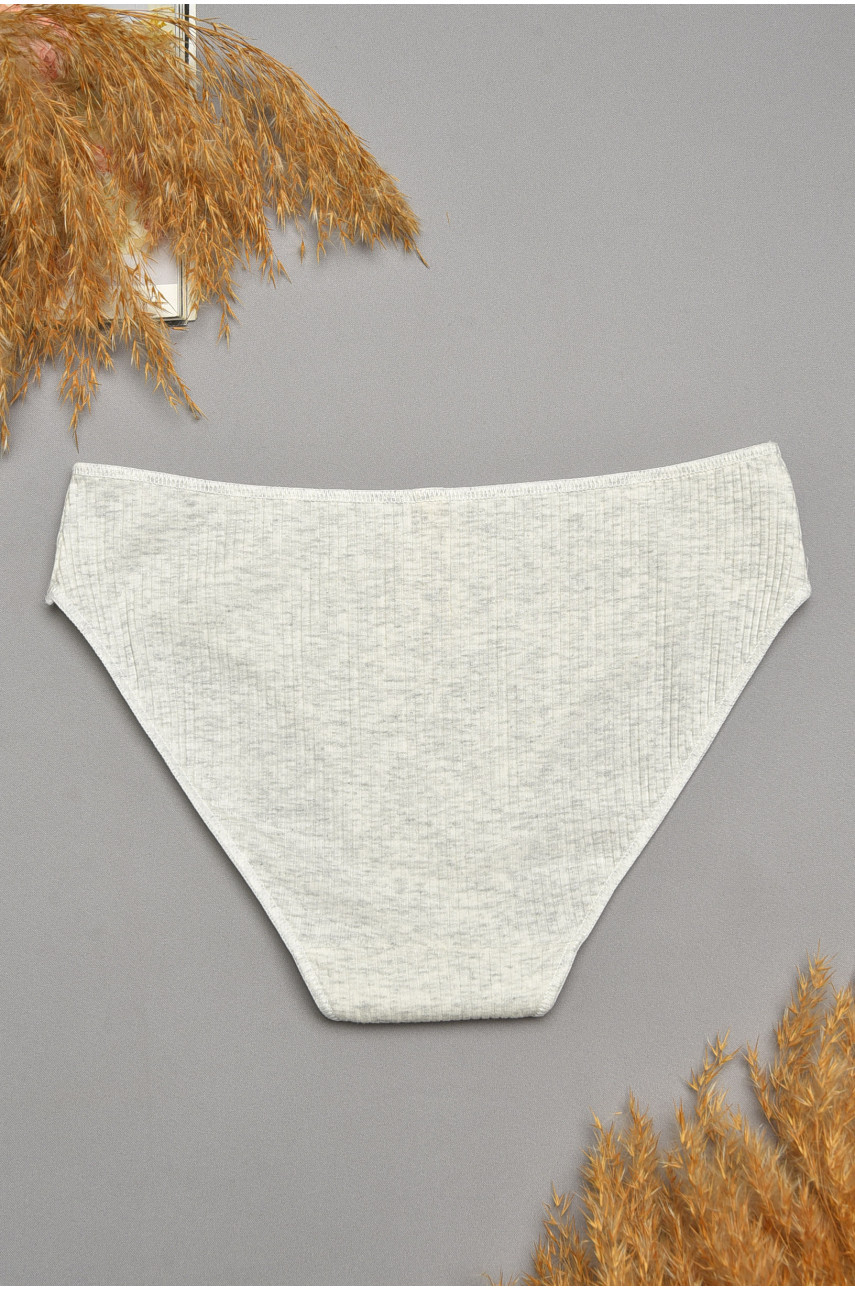 Трусы женские однотонные светло-серого цвета 9145 207533