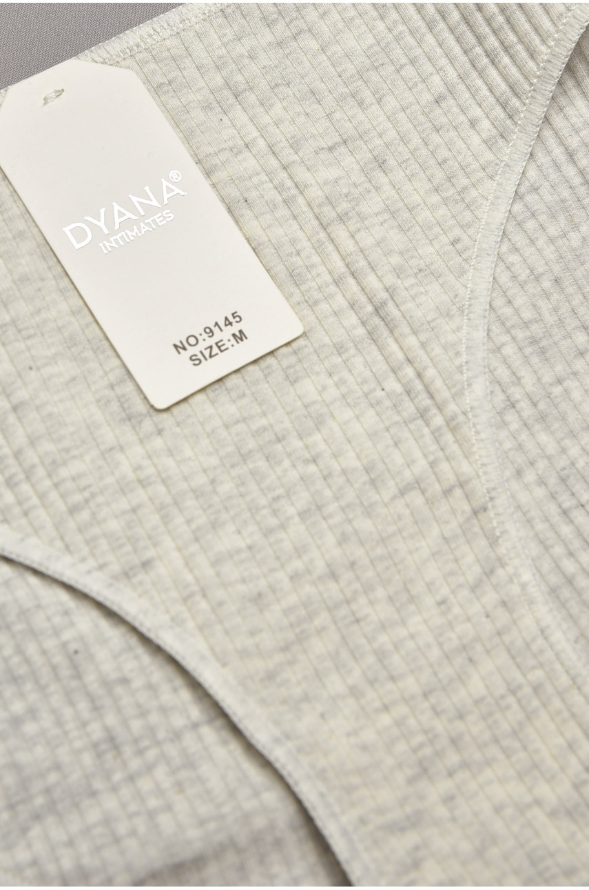 Трусы женские однотонные светло-серого цвета 9145 207533