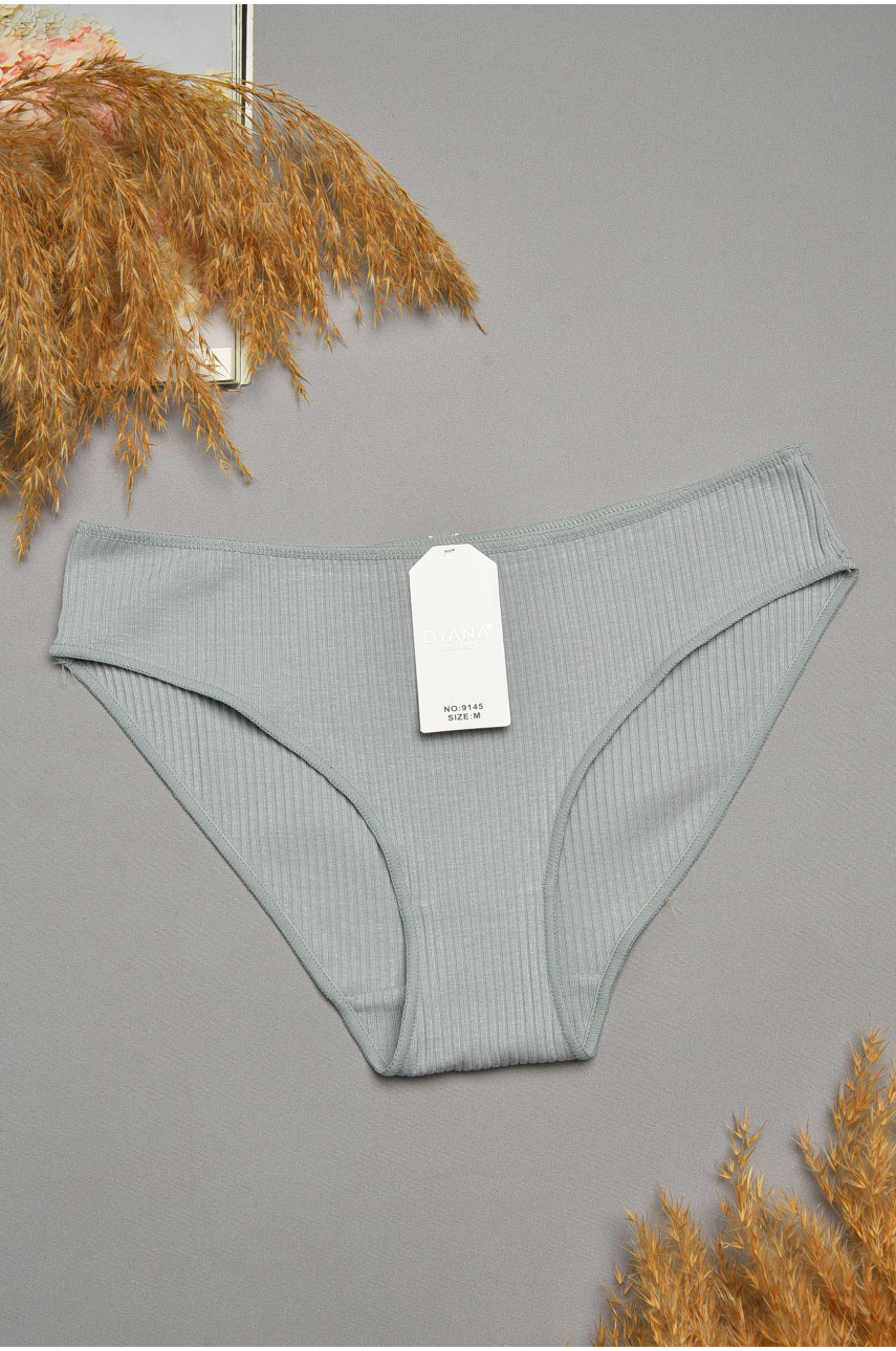 Трусы женские однотонные серого цвета 9145 207544