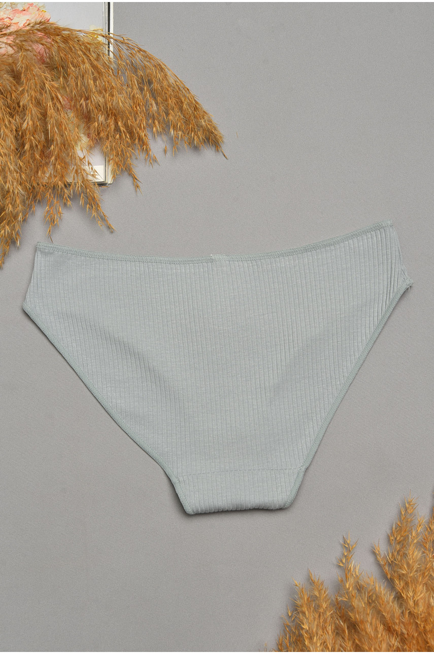 Трусы женские однотонные серого цвета 9145 207544