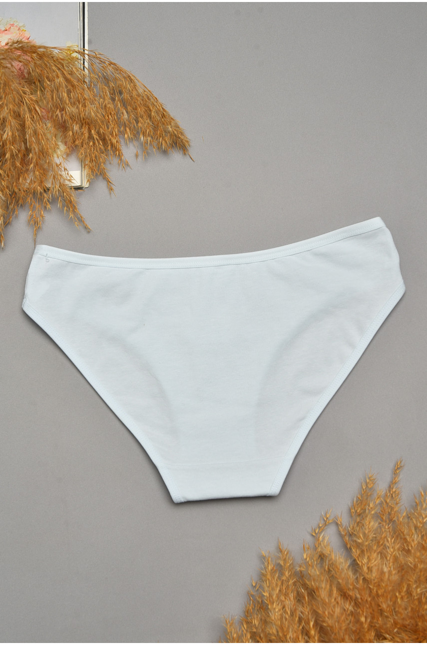 Трусы женские однотонные светло-голубого цвета 6121 207546