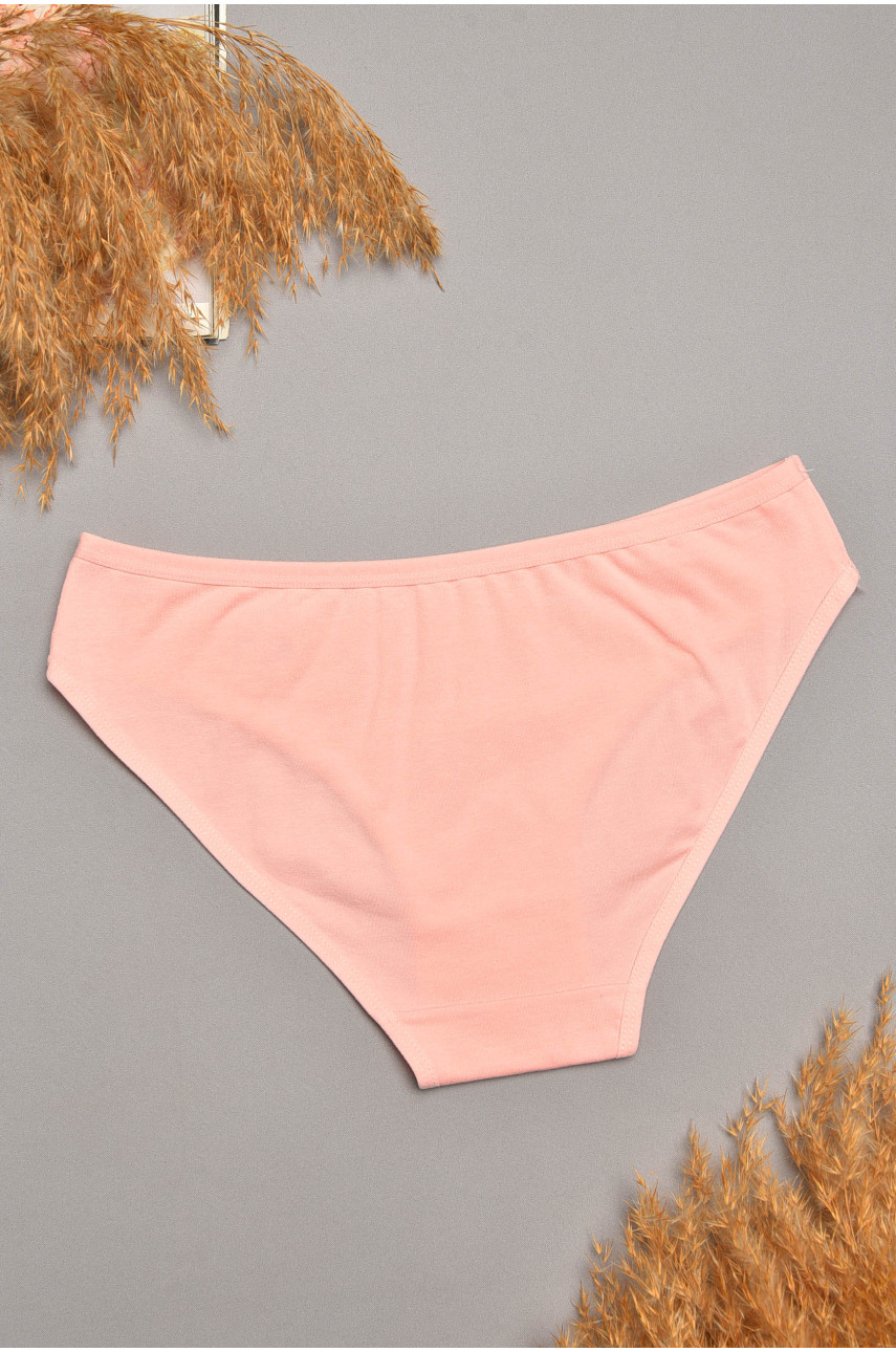 Трусы женские однотонные светло-розового цвета 6121 207550