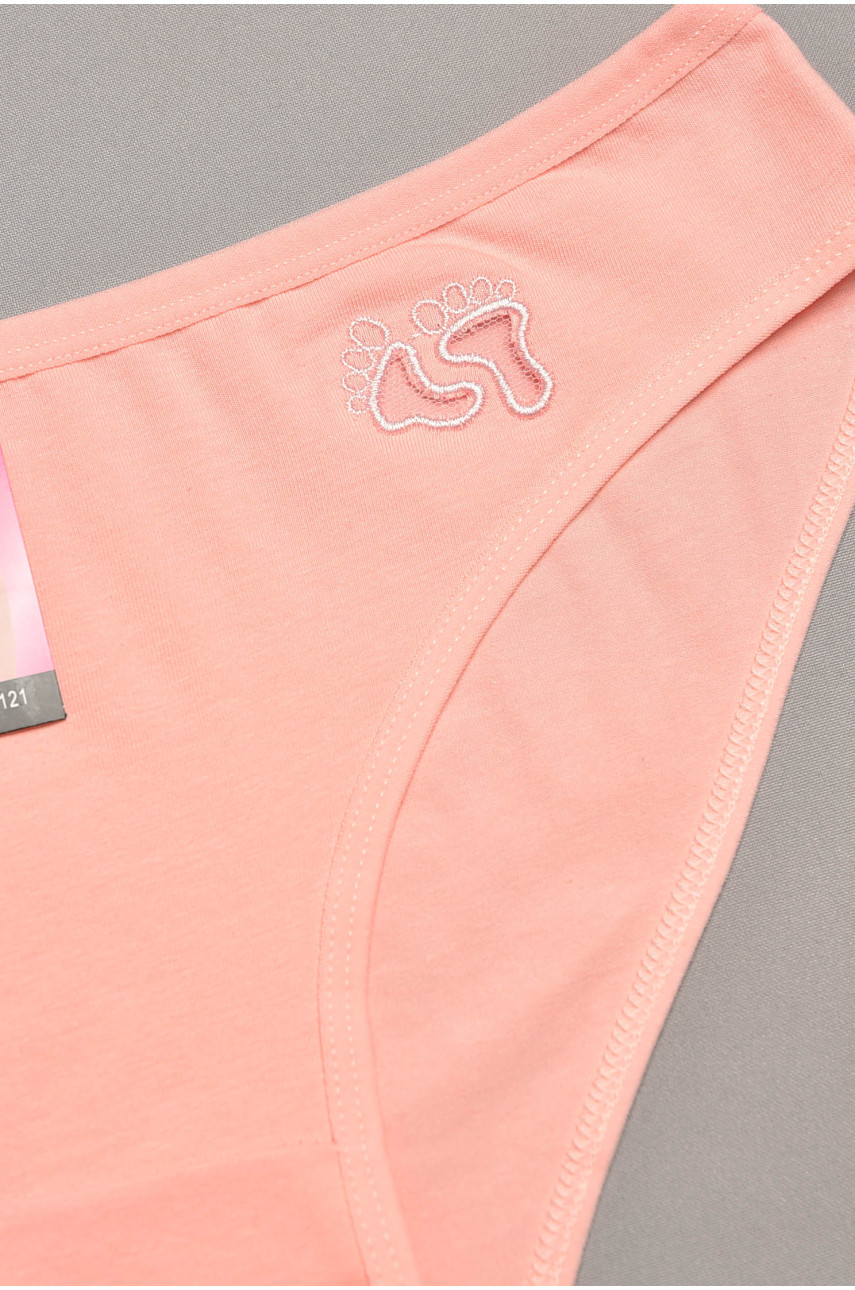 Трусы женские однотонные светло-розового цвета 6121 207550