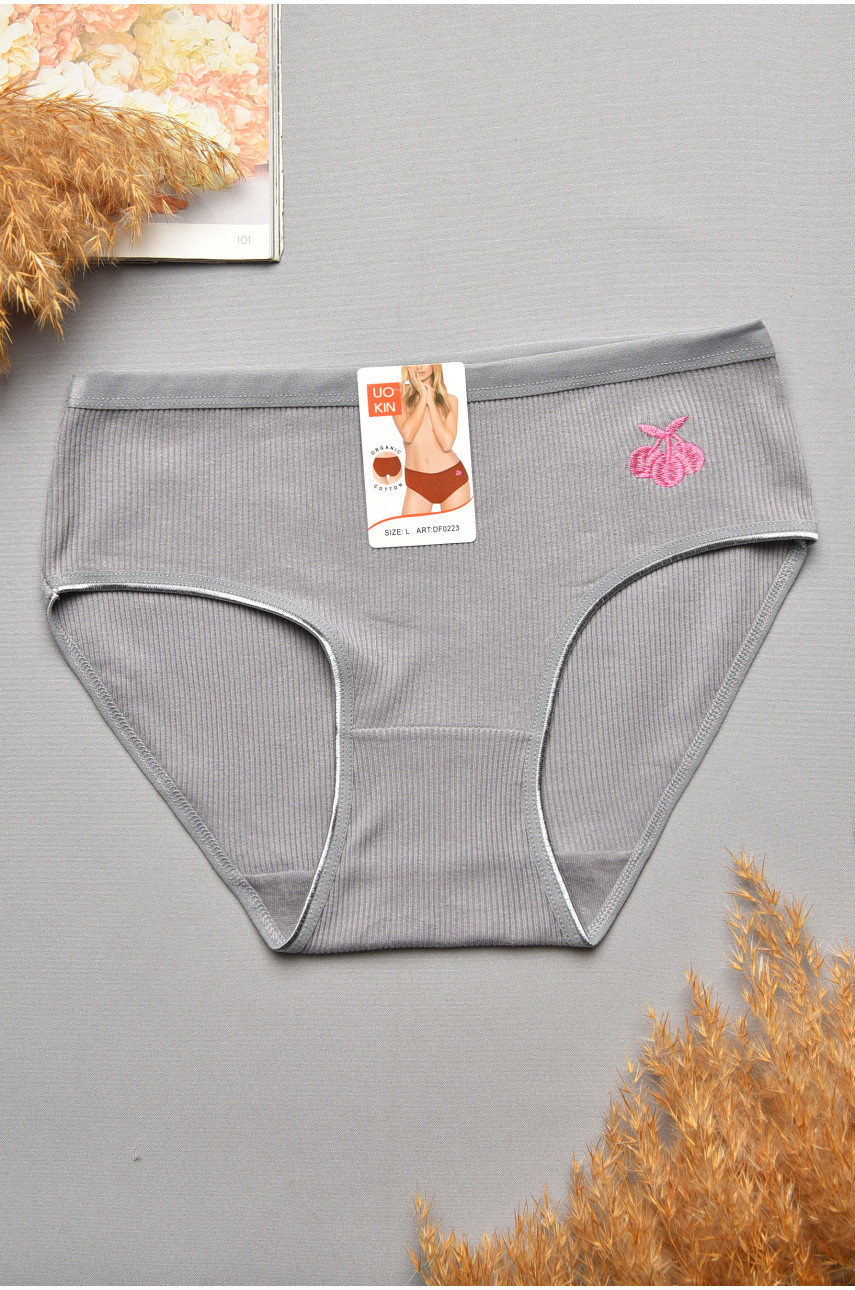 Трусы женские серого цвета 0223 207554