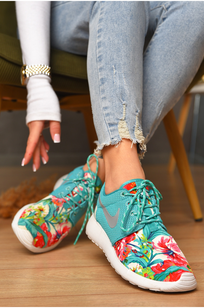 Кроссовки женские бирюзового цвета 511882-020 207588