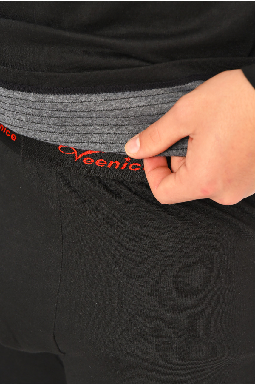 Термобелье мужское черного цвета 0107 207606