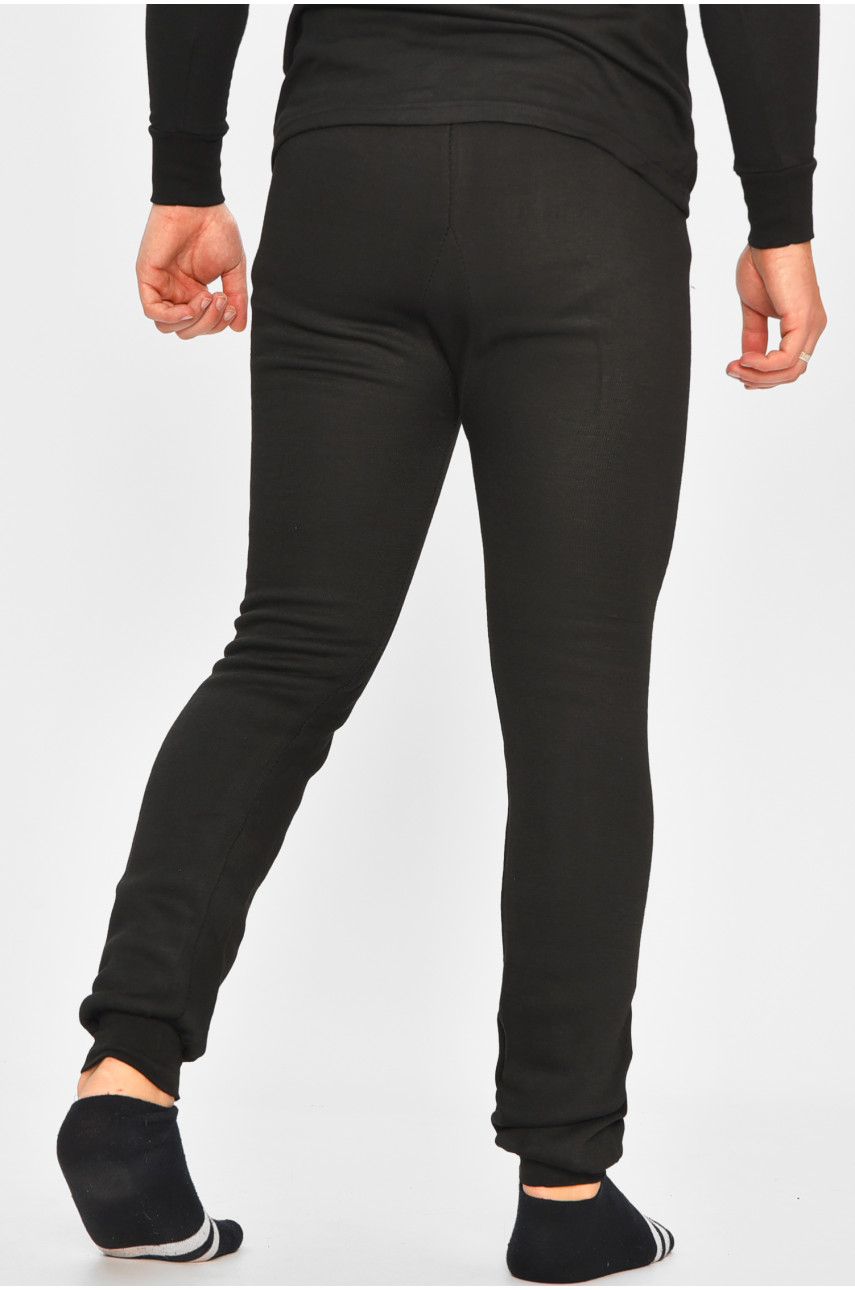 Підштанники чоловічі на флісі чорного кольору А922 207619