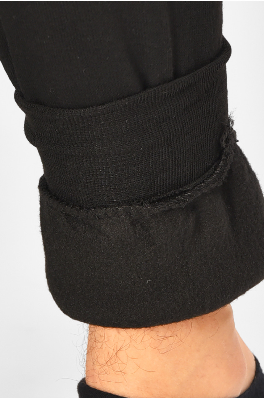 Підштанники чоловічі на флісі чорного кольору А922 207619