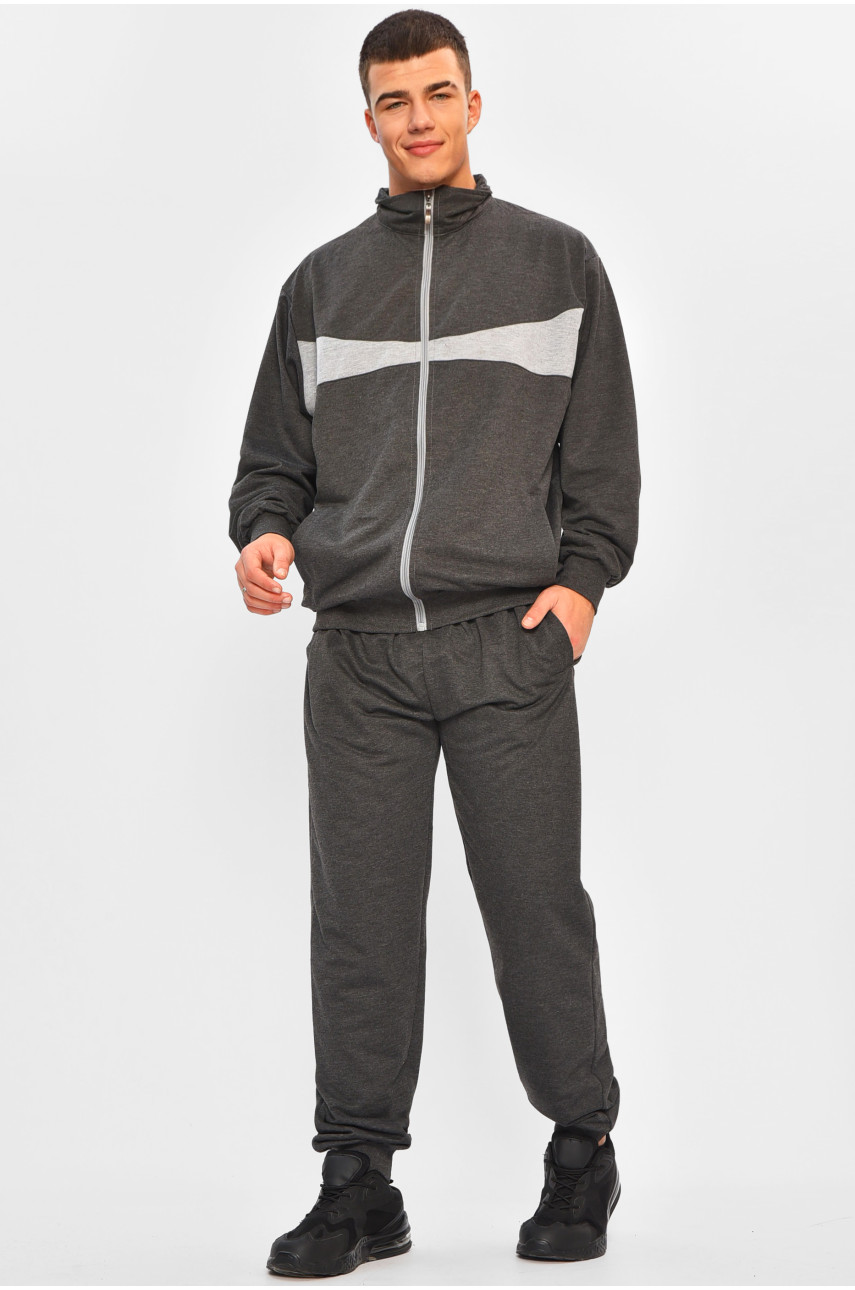 Спортивний костюм чоловічий темно-сірого кольору Y-999-H-5 207653