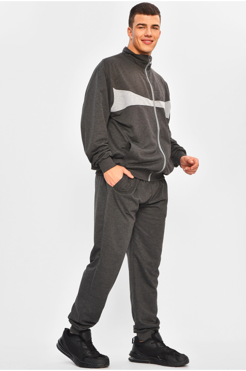 Спортивний костюм чоловічий темно-сірого кольору Y-999-H-5 207653