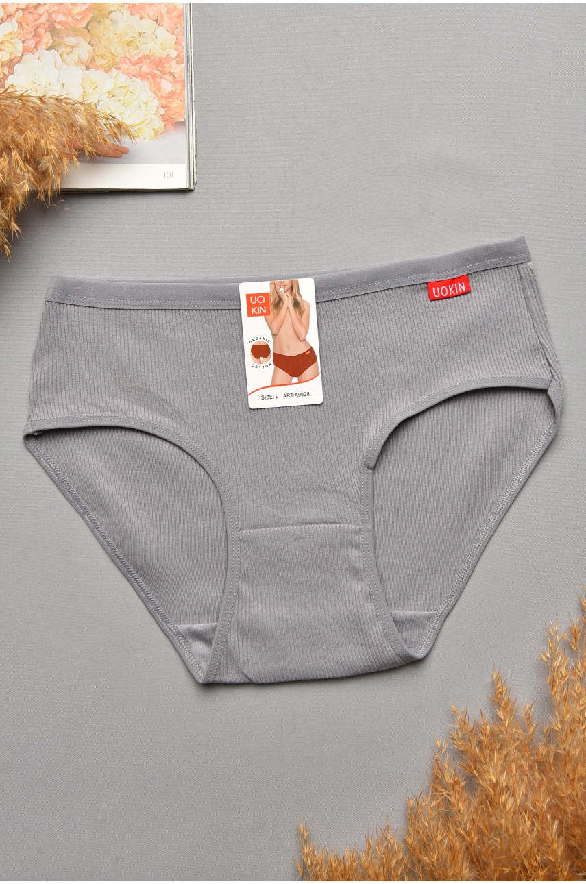 Трусы женские серого цвета 9628 207657