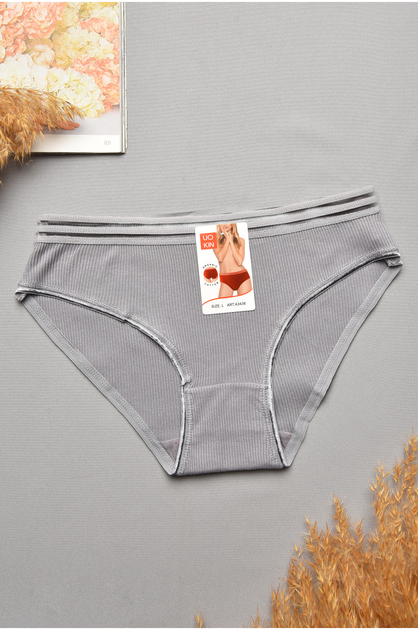Трусы женские серого цвета 3436 207662