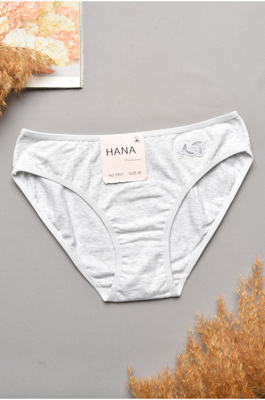 Трусы женские светло-серого цвета 3957 207671